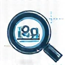 Icono de auditoría SEO con una lupa sobre un gráfico