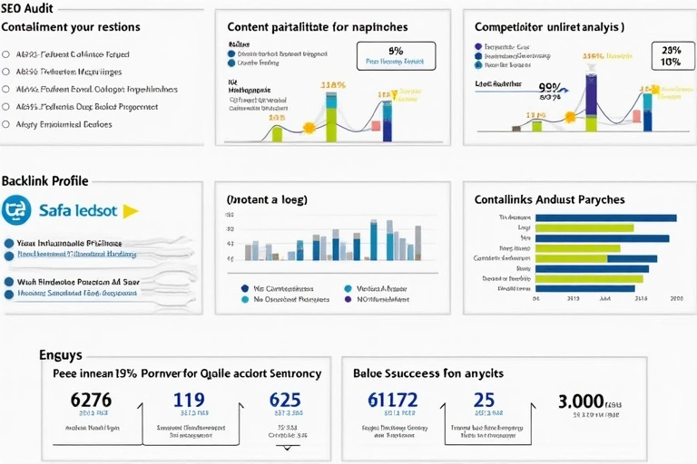 Gráfico de análisis SEO mostrando datos de rendimiento web